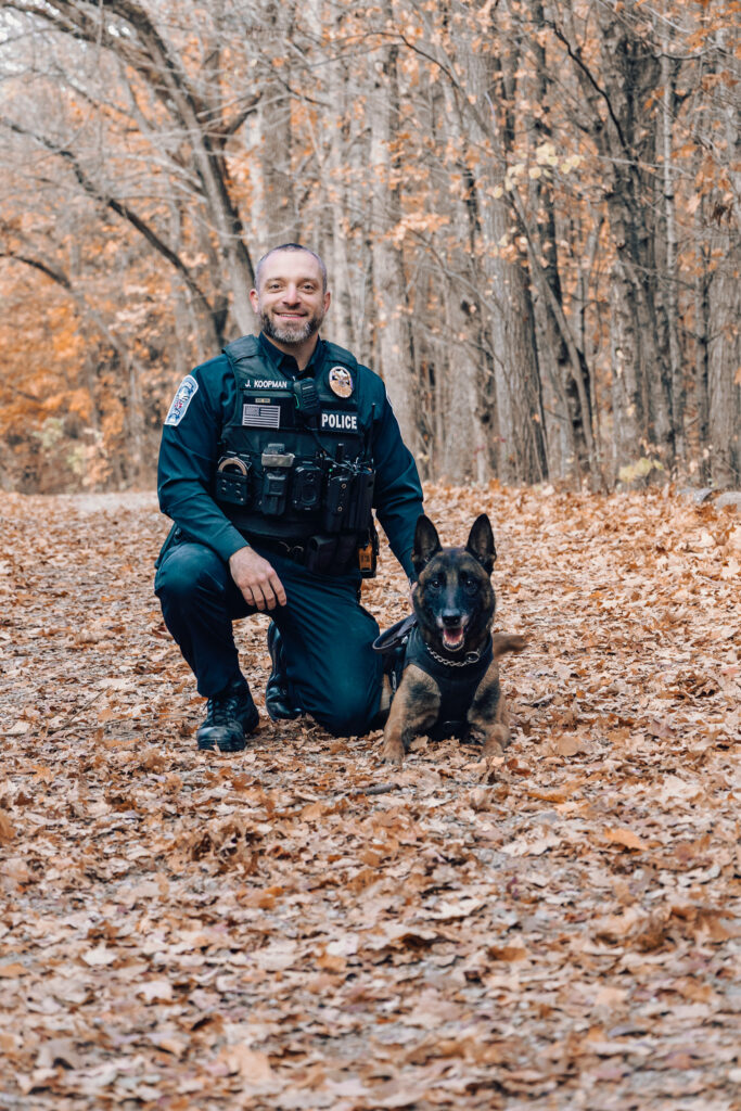 Officer Jarred Koopman and his K9 partner Rico. 